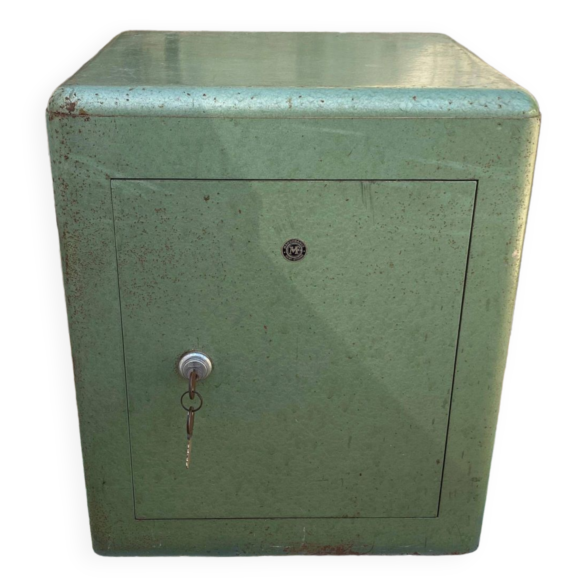 Safe industrial metal furniture brand manufrance 1950