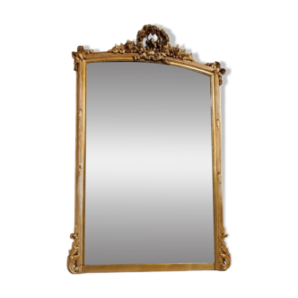 19th century mirror 133 x 88cm