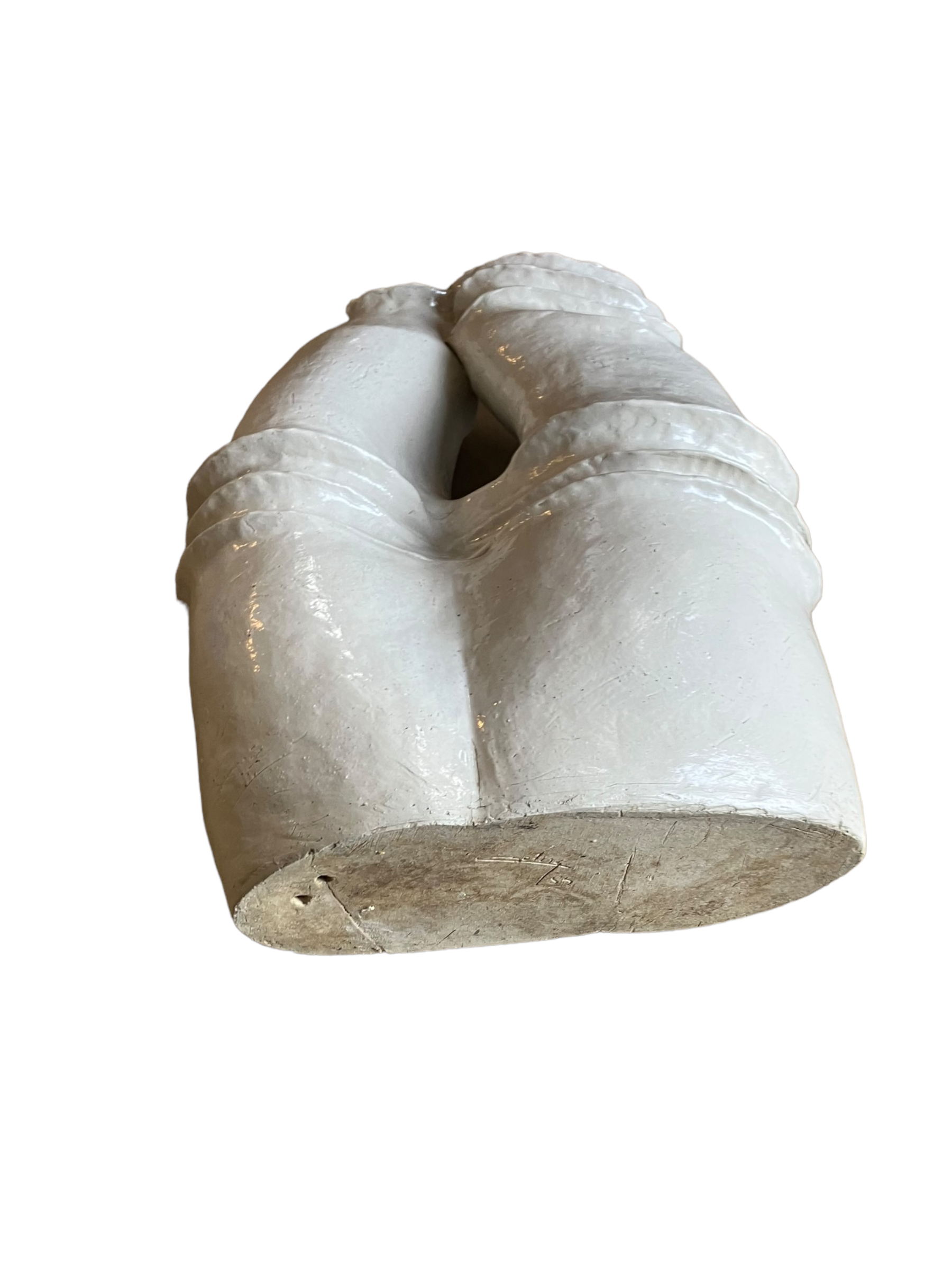 Modernist vase in glazed ceramic