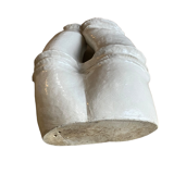 Modernist vase in glazed ceramic