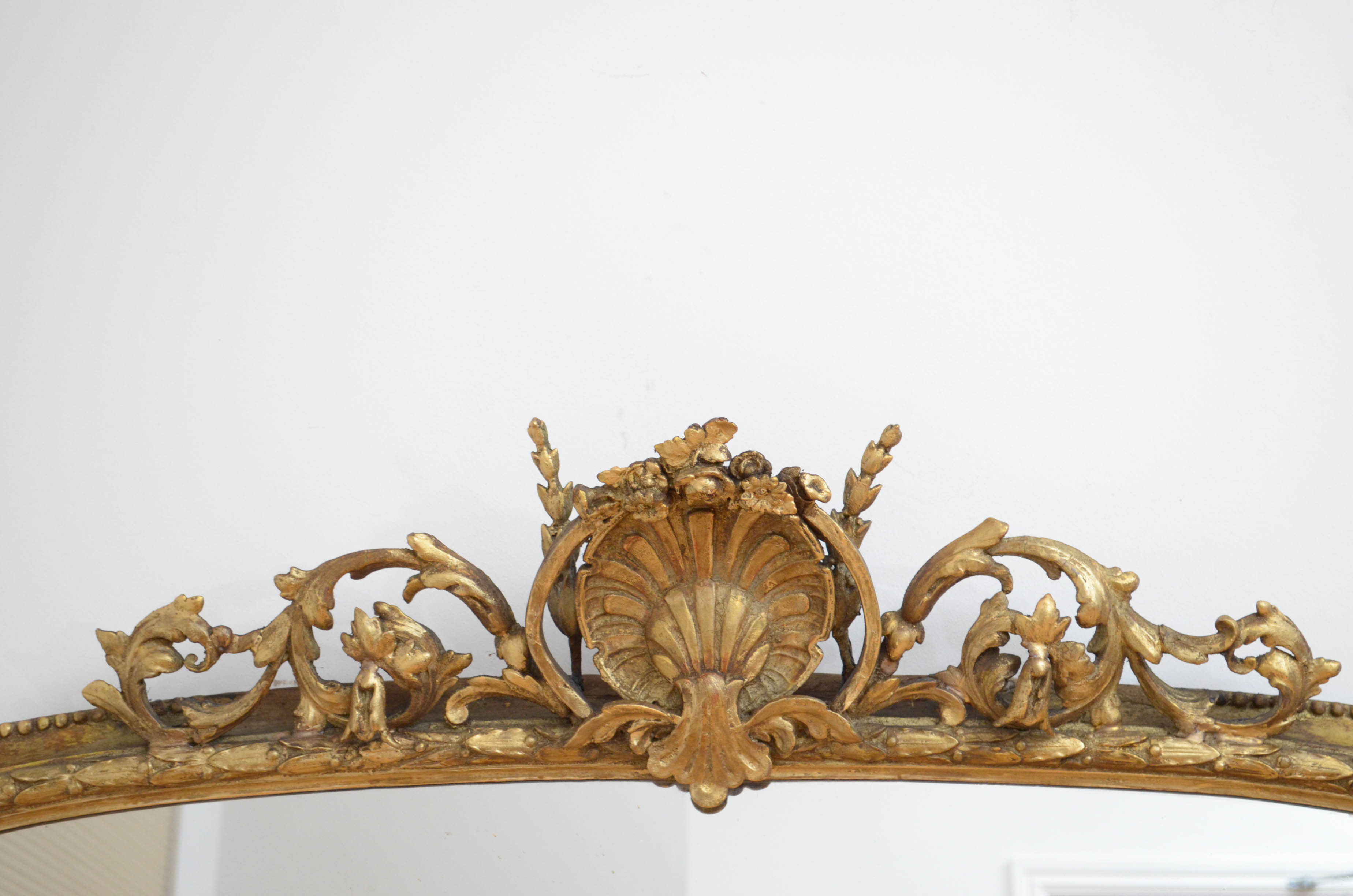 English victorian giltwood wall mirror - 174x138cm