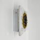 Brutalist wall lamp Glass with resin , 1970s , Germany