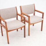 A pair of armchairs, Denmark, 1960s. After restoration.