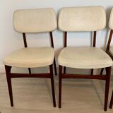 Wooden and skai chairs