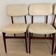 Chaises bois et skai