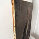 Portrait ancien signé Fernand Blondin daté 1932, huile sur toile vintage d'une femme