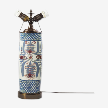 Mid-Century Ceramic Lamp by Marianne Johnson Hansen for Aluminia Faience