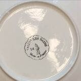 5 assiettes à dessert en barbotine Salins les Bains