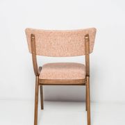 Bumerang Chair Mid-Century Modern, Orange Fish Wool, Poland, 1960s