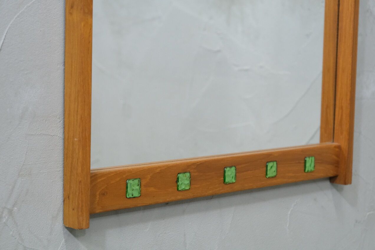 Mid-century swedish teak wall mirror from Fröseke ab, 1960s