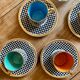 Set of 4 vintage cups Pralognan de Salins