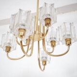 Lustre en Verre Cristal de Peill & Putzler, 1970s