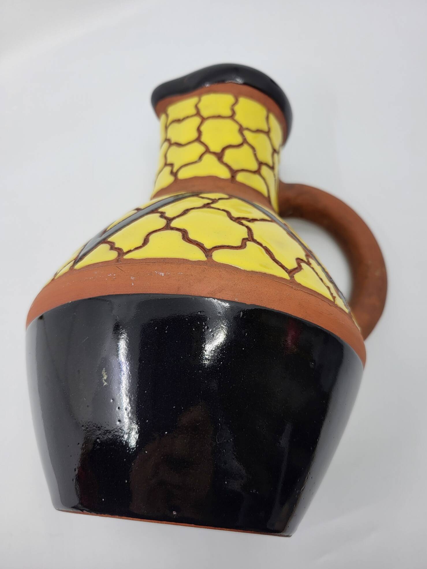 Raymond Camart vase in Vallauris Art Deco style, terracotta, 1950.