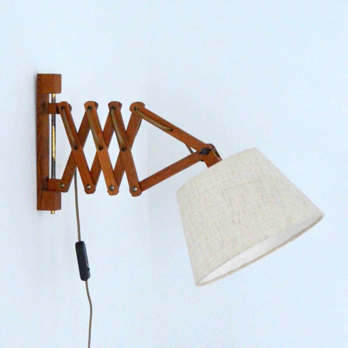 Scandinavian accordion lamp 1950s