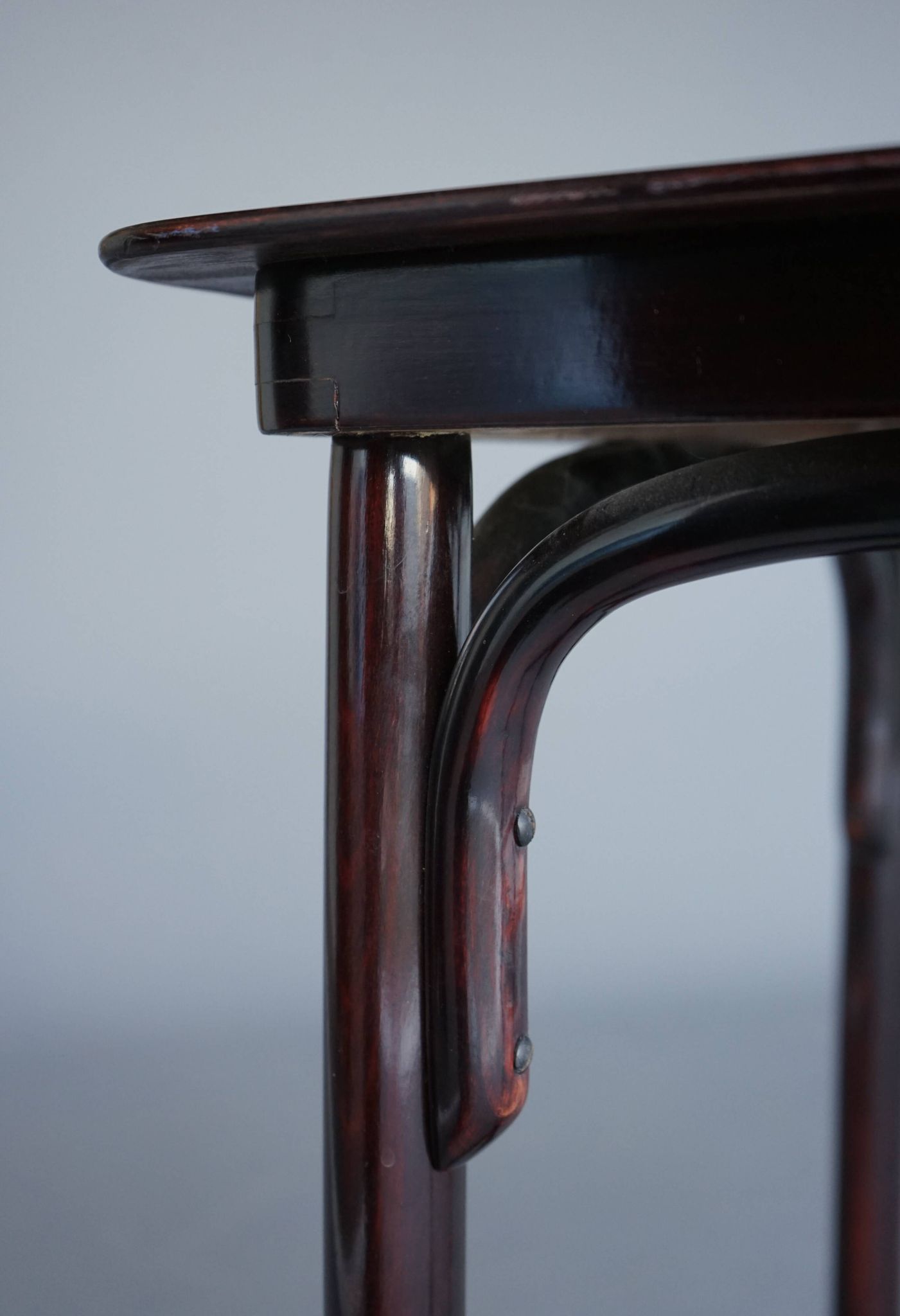 A small Art Nouveau side Table in beech by J&J Kohn, 1910