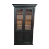 Showcase library patina black industrial furniture