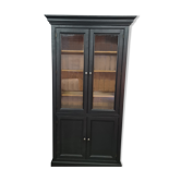 Showcase library patina black industrial furniture