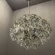 Cut crystal light pendant by kinkeldey, 1970s