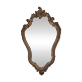 Miroir Louis XV style baroque bois doré  ( 72x41 cm)