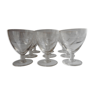 Lot de 9 verres à vin