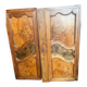 Paire de portes XIXème ronce de noyer