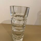 Art Deco cut crystal vase