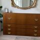 Vintage basse commode en bois / armoire à archives