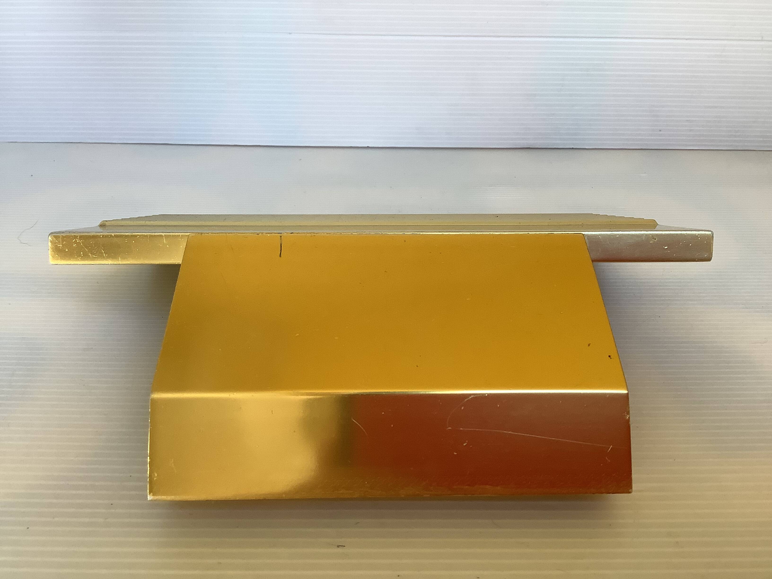 Gold metal door handle