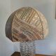 Large 1980s Lamp with Crystal Base/Vase/Handcrafted Lampshade - Unique Piece