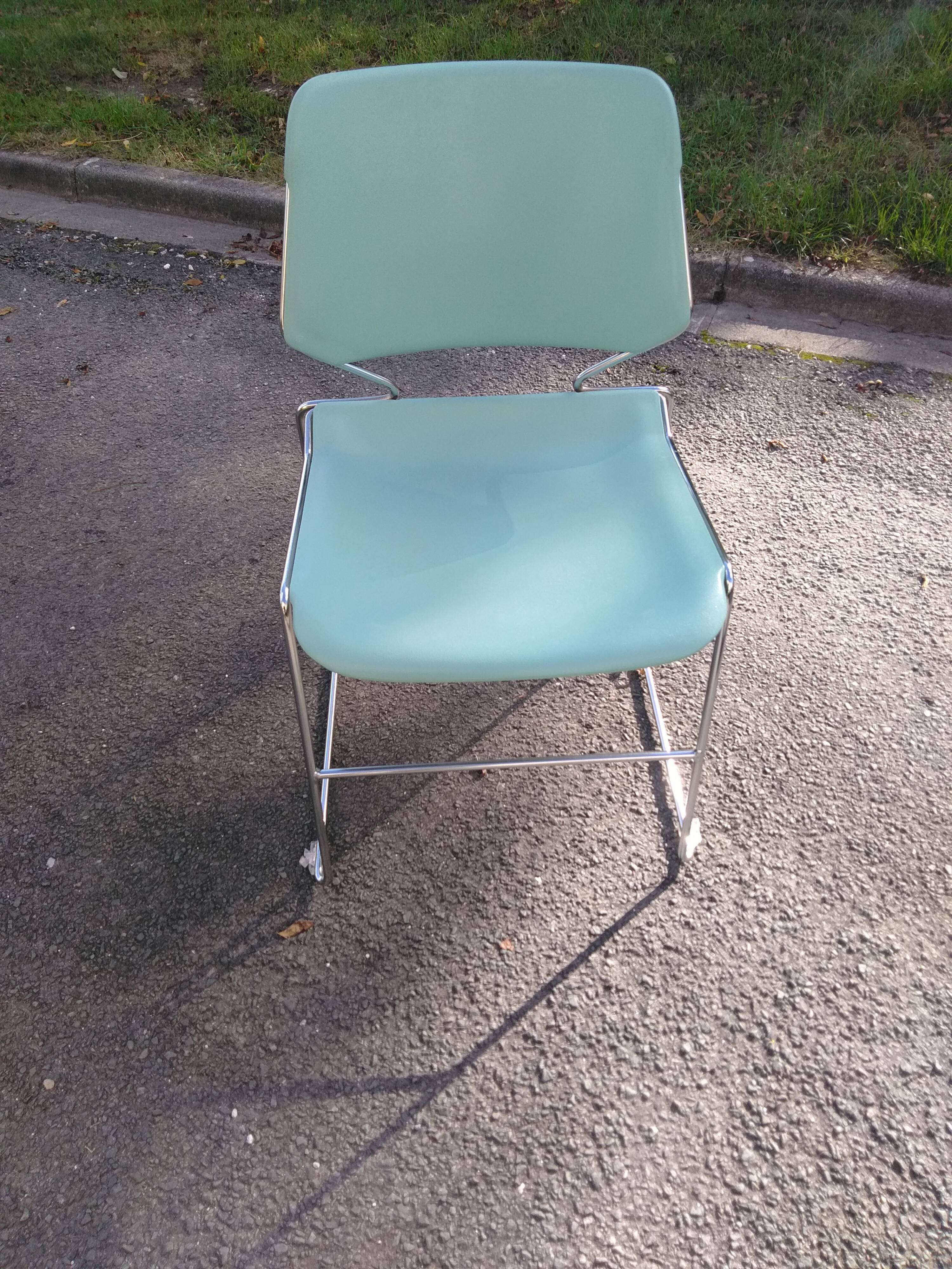 Chairs Eurosit sled design Matrix Krueger 1980