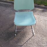 Chairs Eurosit sled design Matrix Krueger 1980