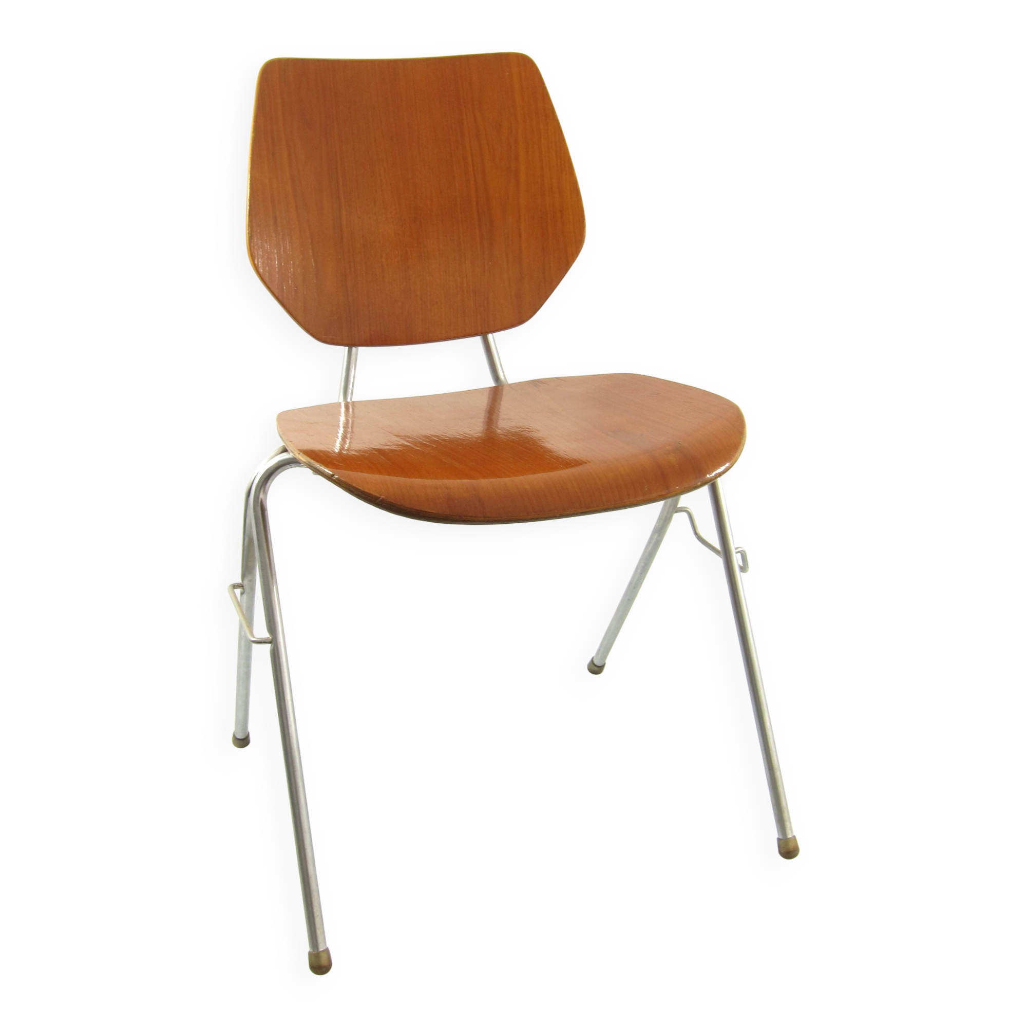 Danish wooden Plywood stackable chairs  1960s – Arne Jacobsen style