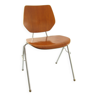 Danish wooden Plywood stackable chairs  1960s – Arne Jacobsen style