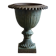 Antique Cast Iron Garden Urn, Campana Form Planter