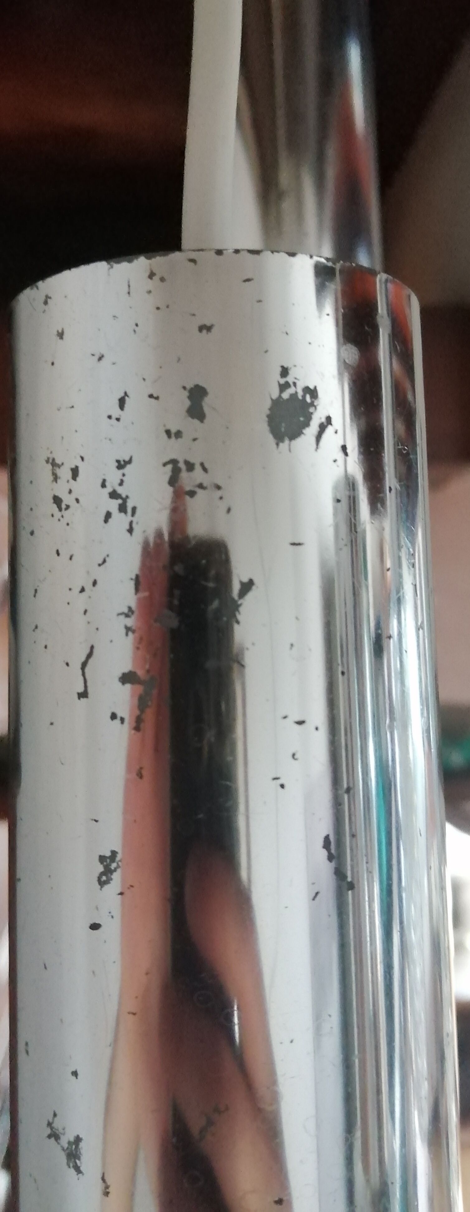 Waterfall chandelier space age 5 branches with tulips chiseled in glass 1960