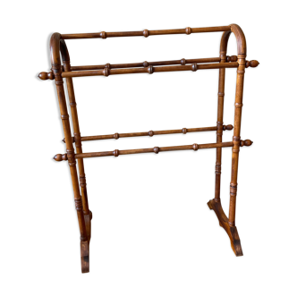 Porte serviettes ancien façon bambou 1900