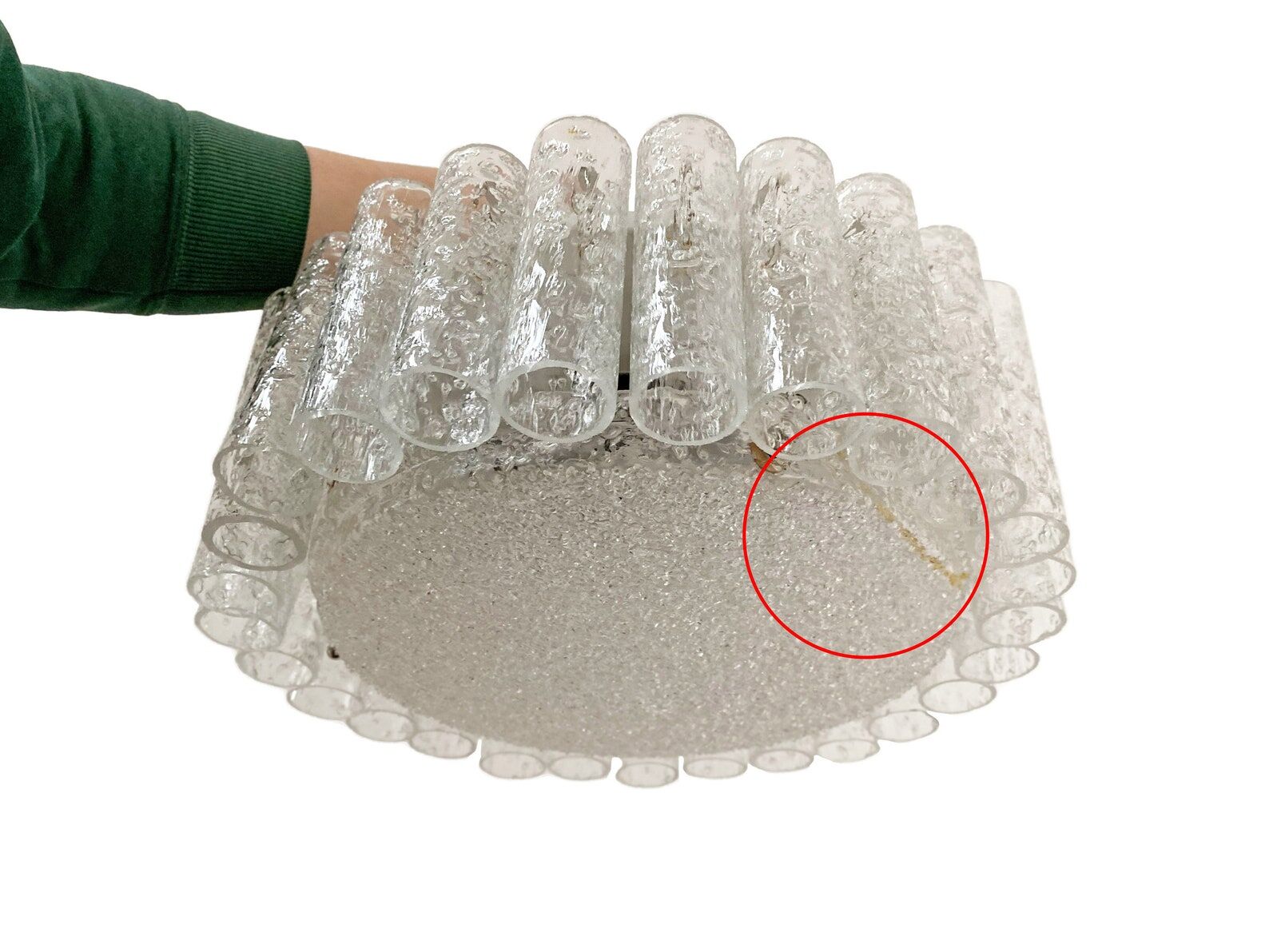 Vintage Round Tulip Wall Sconce made of Shiny gold colored aluminium  Produced by Cosack Leuchten  3