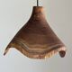 Small suspension in organic teak hat D30 H20