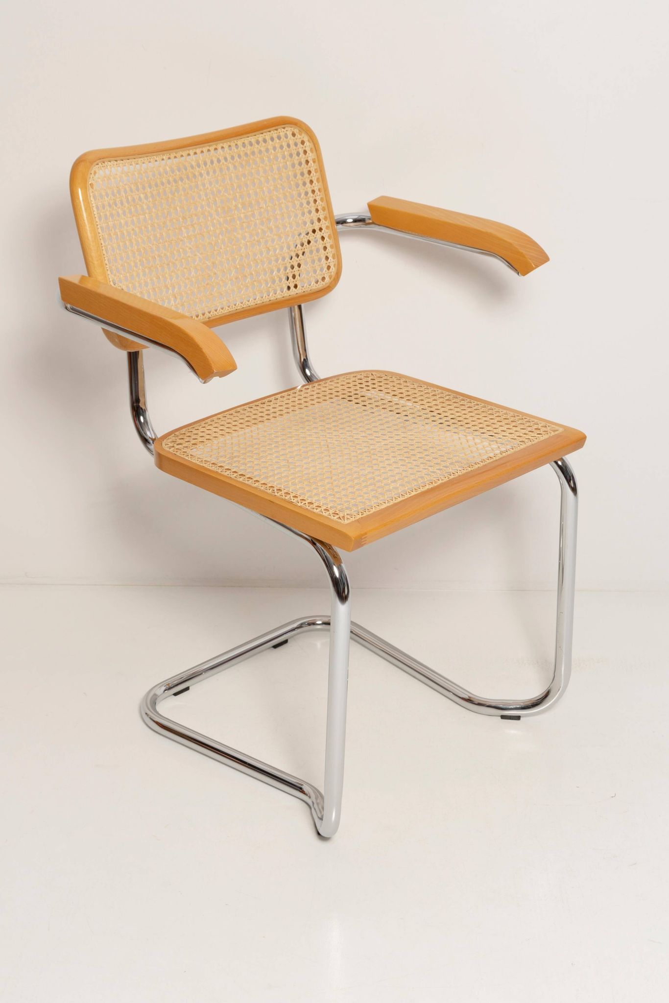 Mid-century Cesca chair in rattan, Marcel Breuer, Italy, 1960s