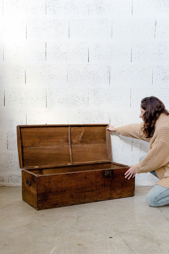 Trunk, dark wood trunk