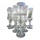 12 Daum Verona Collection champagne flutes