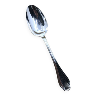 Large silver-plated spoon from Christofle, Pompadour model