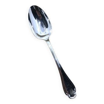 Large silver-plated spoon from Christofle, Pompadour model