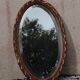 Miroir ovale biseauté Art déco