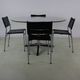 Sixties design round dining table by Martin Visser