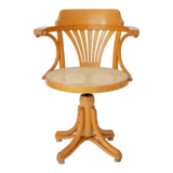 Thonet swivel armchair Beige Viennese braid