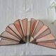 Art Deco style wall lights in brass and real glass paste