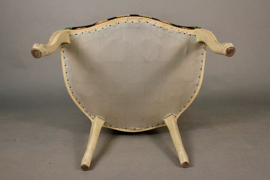 Pair of cabriolet armchairs Louis XV style