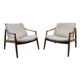 Paire de fauteuils par Hartmut Lohmeyer pour Wilkhahn, design allemand, années 1950