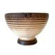 Vintage brown & beige ceramic flower pot / planter